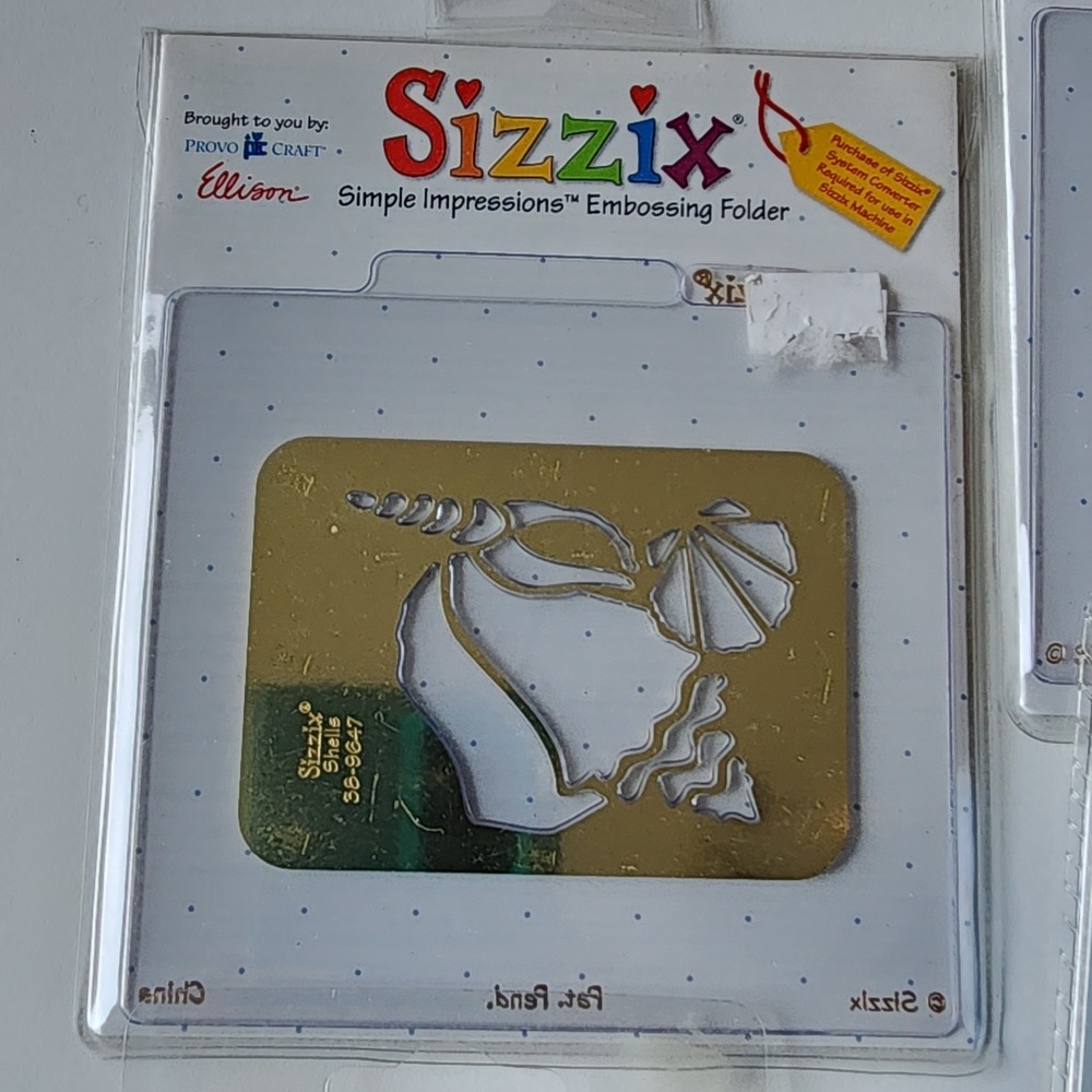 Sizzix Embossing Folders Cuttlebug Disney Cut Emboss Dies Lot Shells Disney Cake - Picture 2 of 12